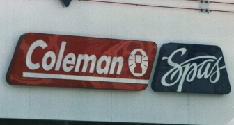Coleman - wall sign