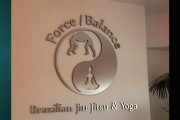 Brushed Aluminum sign Force balance