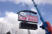 Car Wash Pole Sign