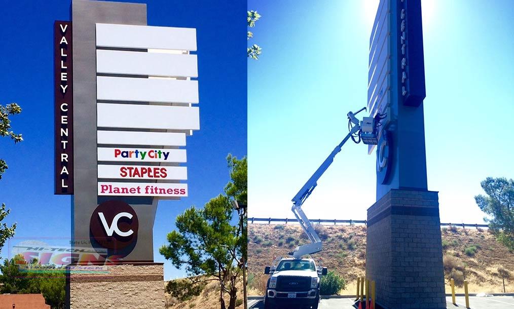 Planet-fitness-pole-sign-in-Lancaster-ca