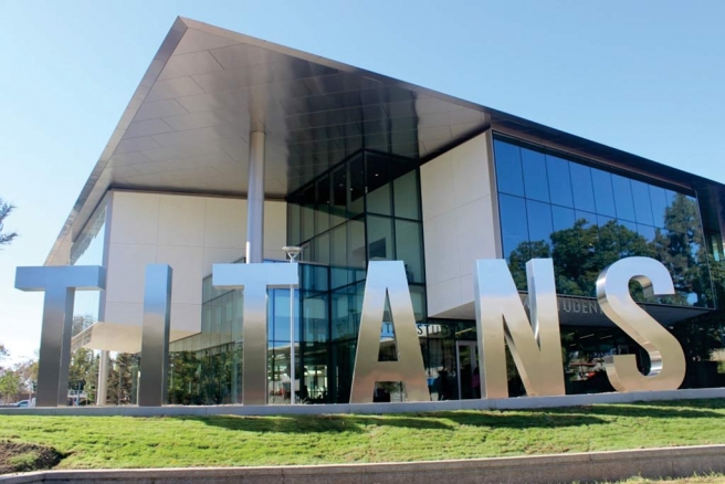 Cal State Fullerton New Large Metal letters for Titans