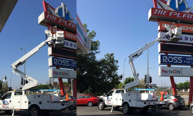 Pole Sign Project In Van Nuys California